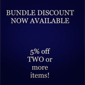BUNDLE DISCOUNT STARTING NOW!